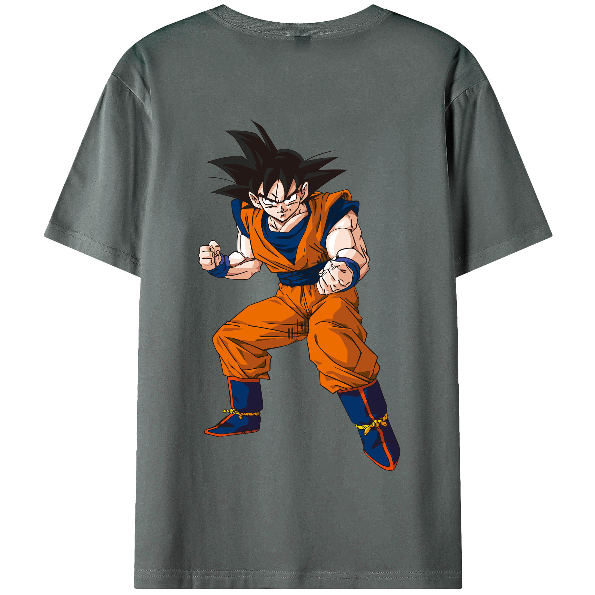 （画像用） ドラゴンボール 孫悟空（そん ごくう）Son Goku カカロット DRAGON BALL Kakarotto 綿100％半袖Tシャツ（背面プリント）